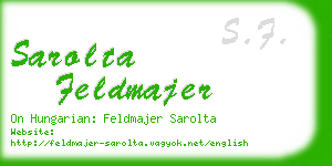 sarolta feldmajer business card